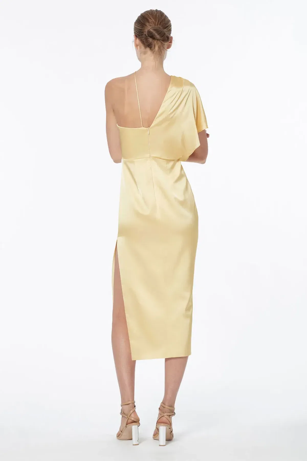 Manning Cartell Miami Heat Asymmetric Dress Yellow Size 8 - Image 3