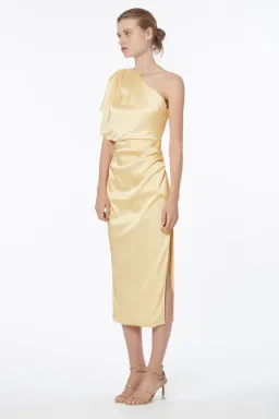 Manning Cartell Miami Heat Asymmetric Dress Yellow Size 8 for rent on The Volte - image 4
