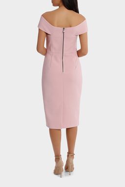 Wayne Cooper Cross Front Dress Rose Pink Size 16 for rent on The Volte - image 3