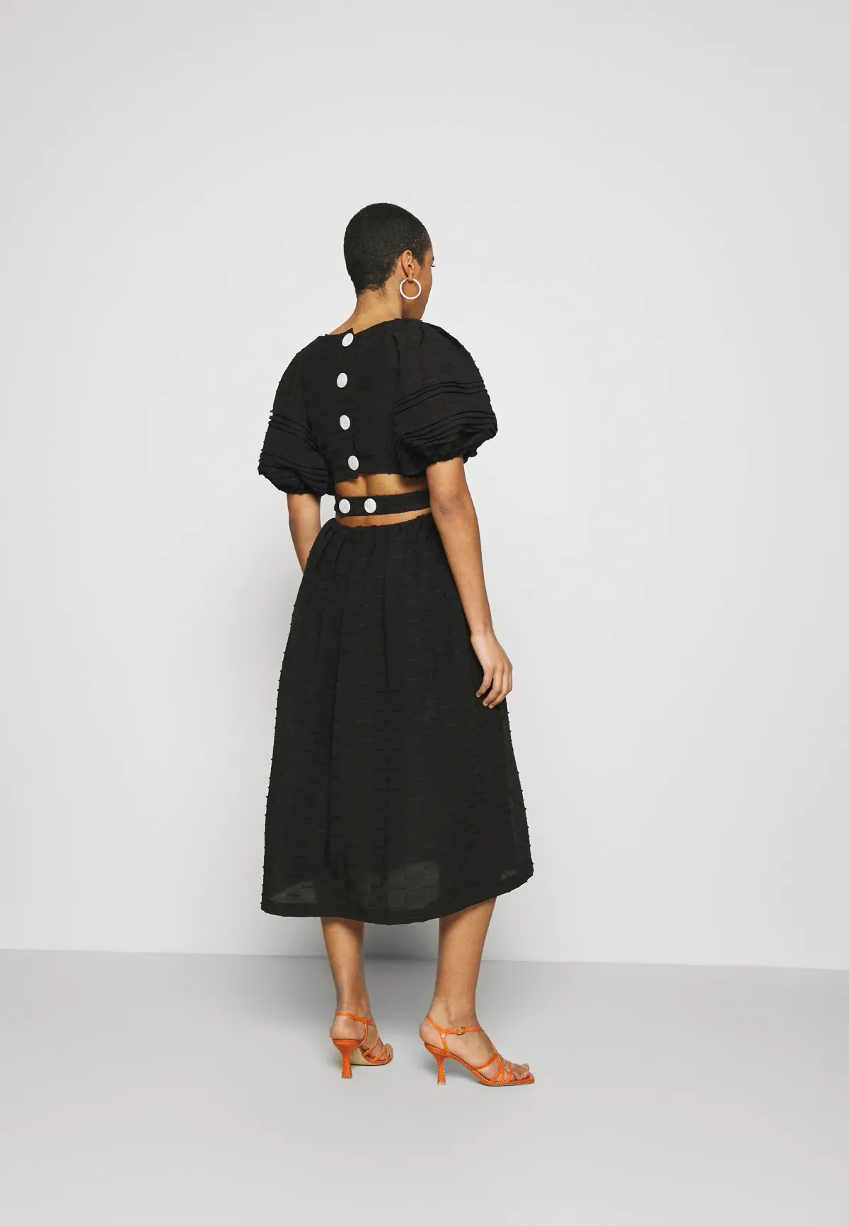 C/MEO Disperse Short Sleeve Dress Black Size 6 - Image 2