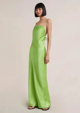 Bec & Bridge The Dreamer Tie Back Maxi Dress Lime Green Size 10  for rent on The Volte - image 1