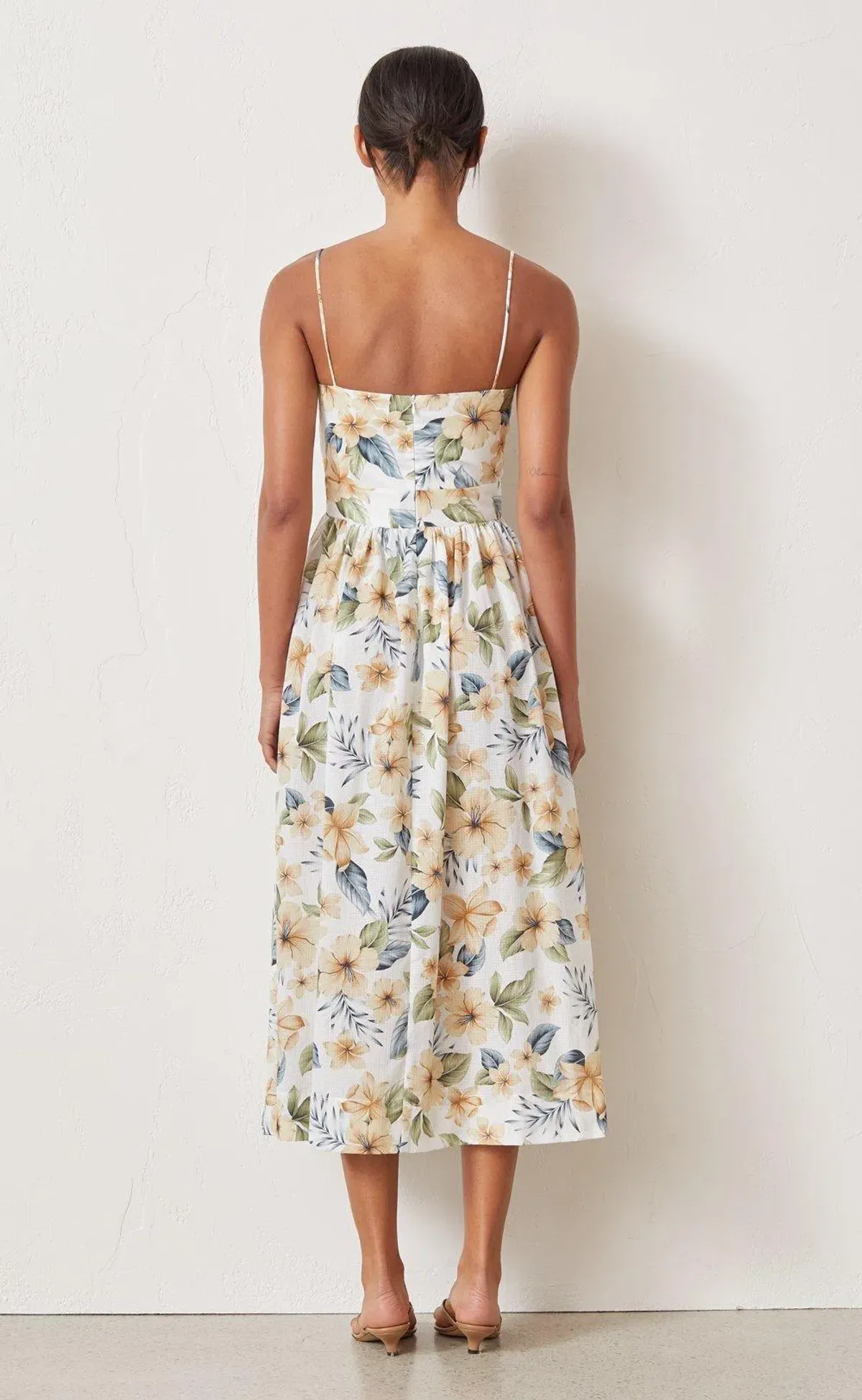 Bec & Bridge Fleurette Midi Dress Print Size 8 - Image 2
