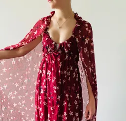 Tommy Hilfiger Star Maxi Dress Red Size 6 for rent on The Volte - image 3