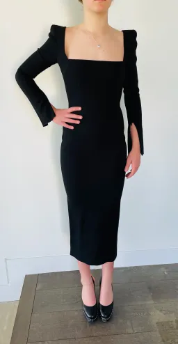 Alex Perry Baird Dress Black Size 4 for rent on The Volte - image 3