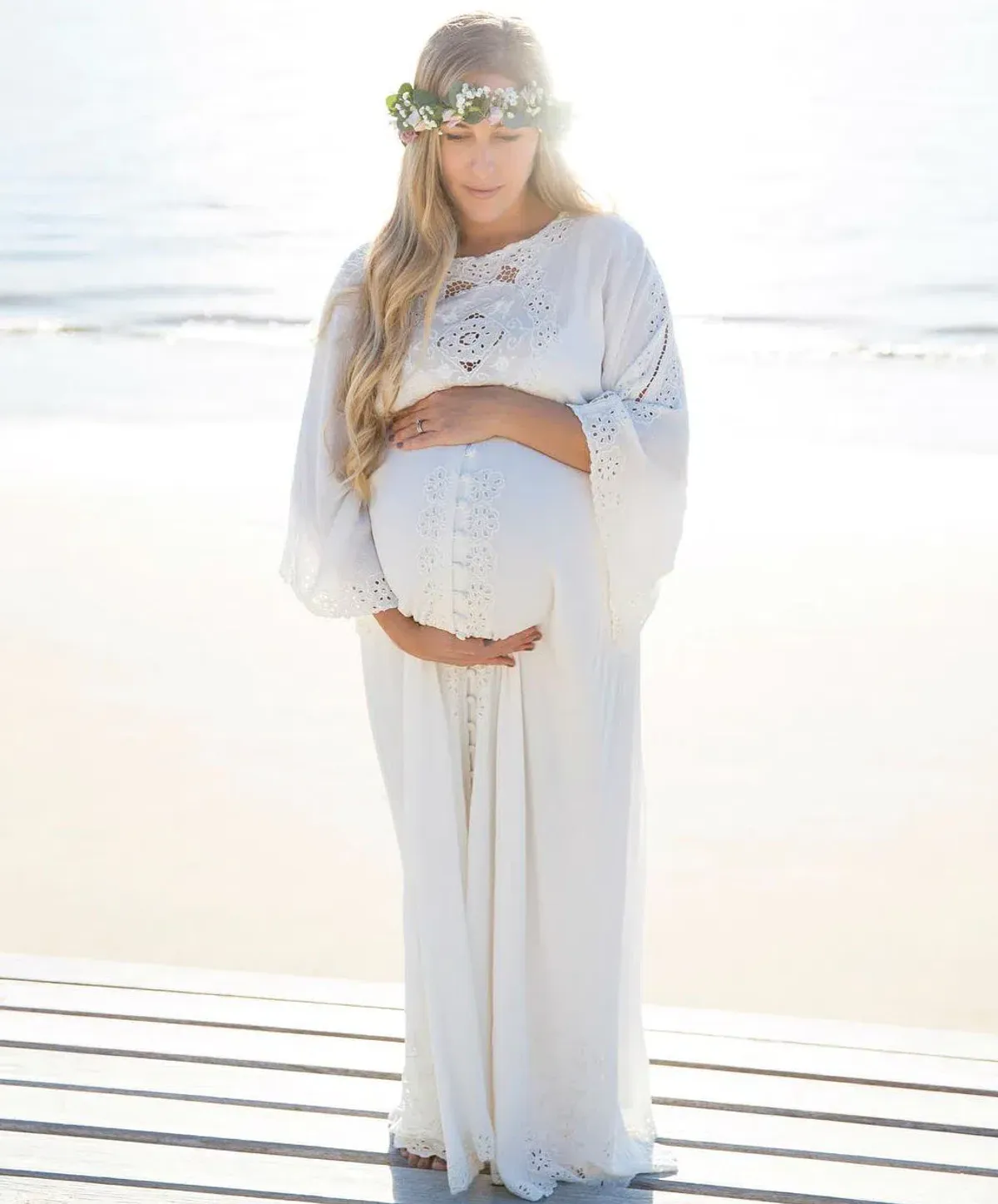 Fillyboo I Believe In Unicorns Dress in Ivory White Size M - Image 4