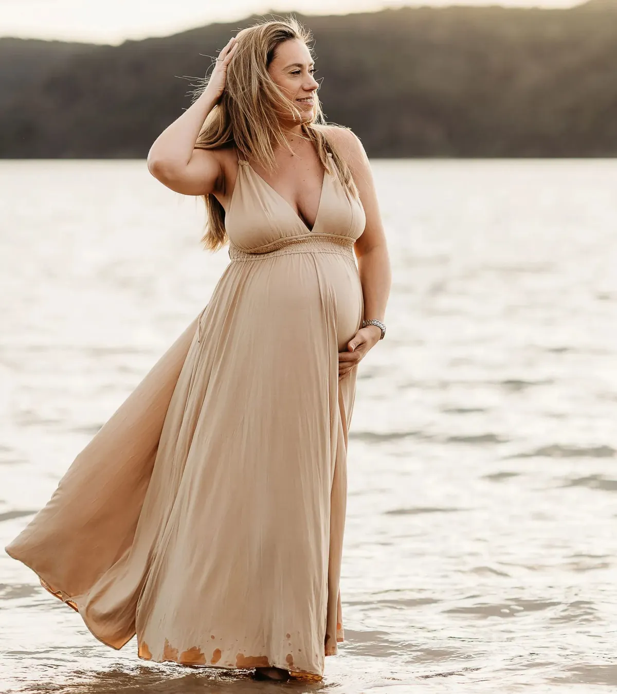 We Are Reclamation 'Everyday Is Joy' Slip Dress Nude - One Size Fits Most (XS-XXXL) - Image 1