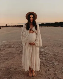 Spell Imogen Gown Cream Size XS for rent on The Volte - image 2