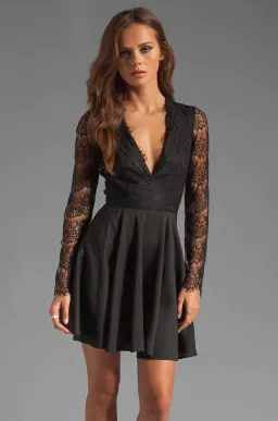 Keepsake Need Your Love Long Sleeve Dress Black Size 6 for rent on The Volte - image 3