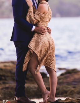 Thurley Gold Sonnet Mini Dress  for rent on The Volte - image 2