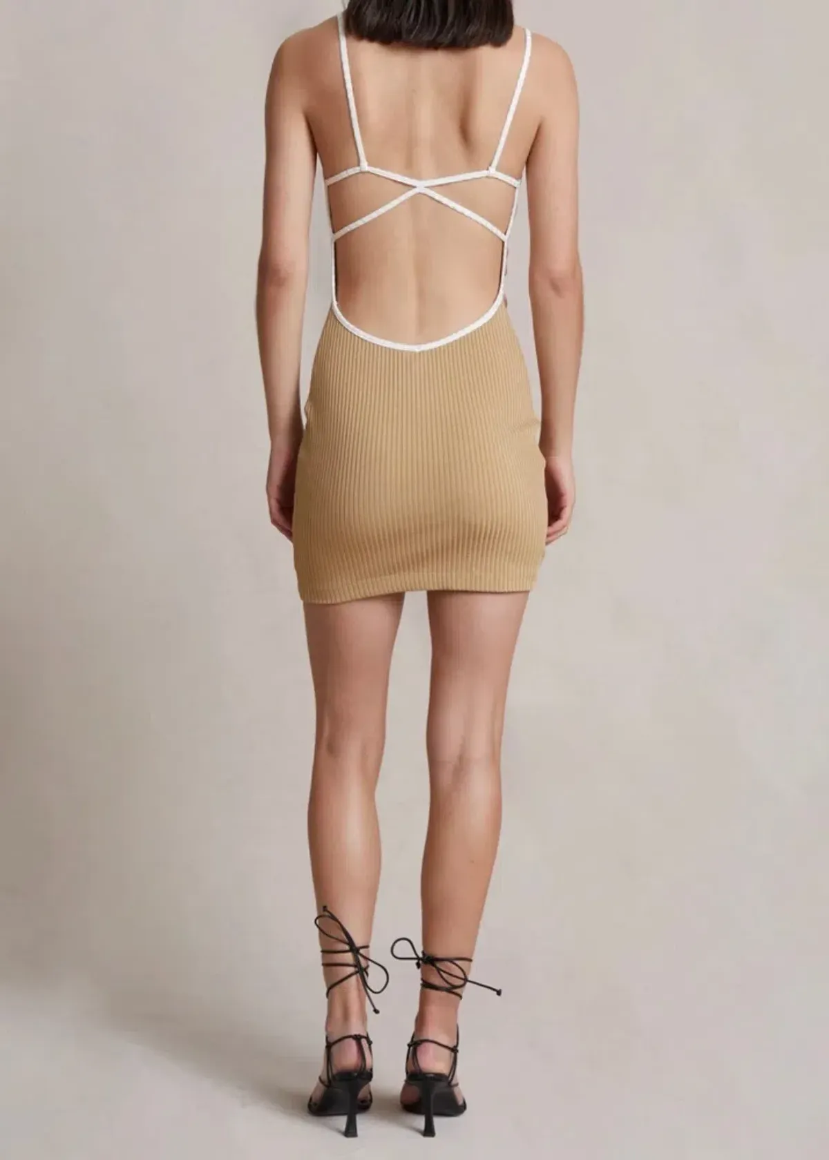 BEC + BRIDGE Coyote Mini Dress BROWN Size AU 6 - Image 3