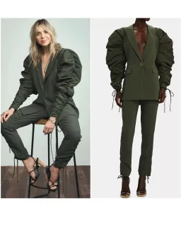 Aje Interlace Jacket & Pants Set Green Size 8 for rent on The Volte - image 4