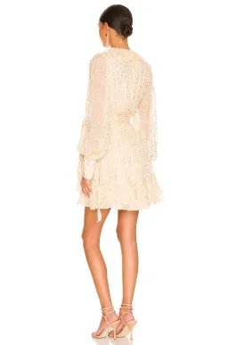 Zimmermann Lurex Wrap Mini Dress Size 4/Au 16 for rent on The Volte - image 3