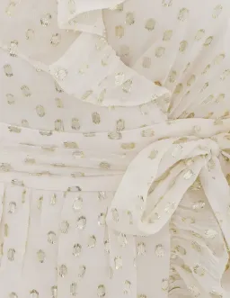 Zimmermann Lurex Wrap Mini Dress Size 4/Au 16 for rent on The Volte - image 4