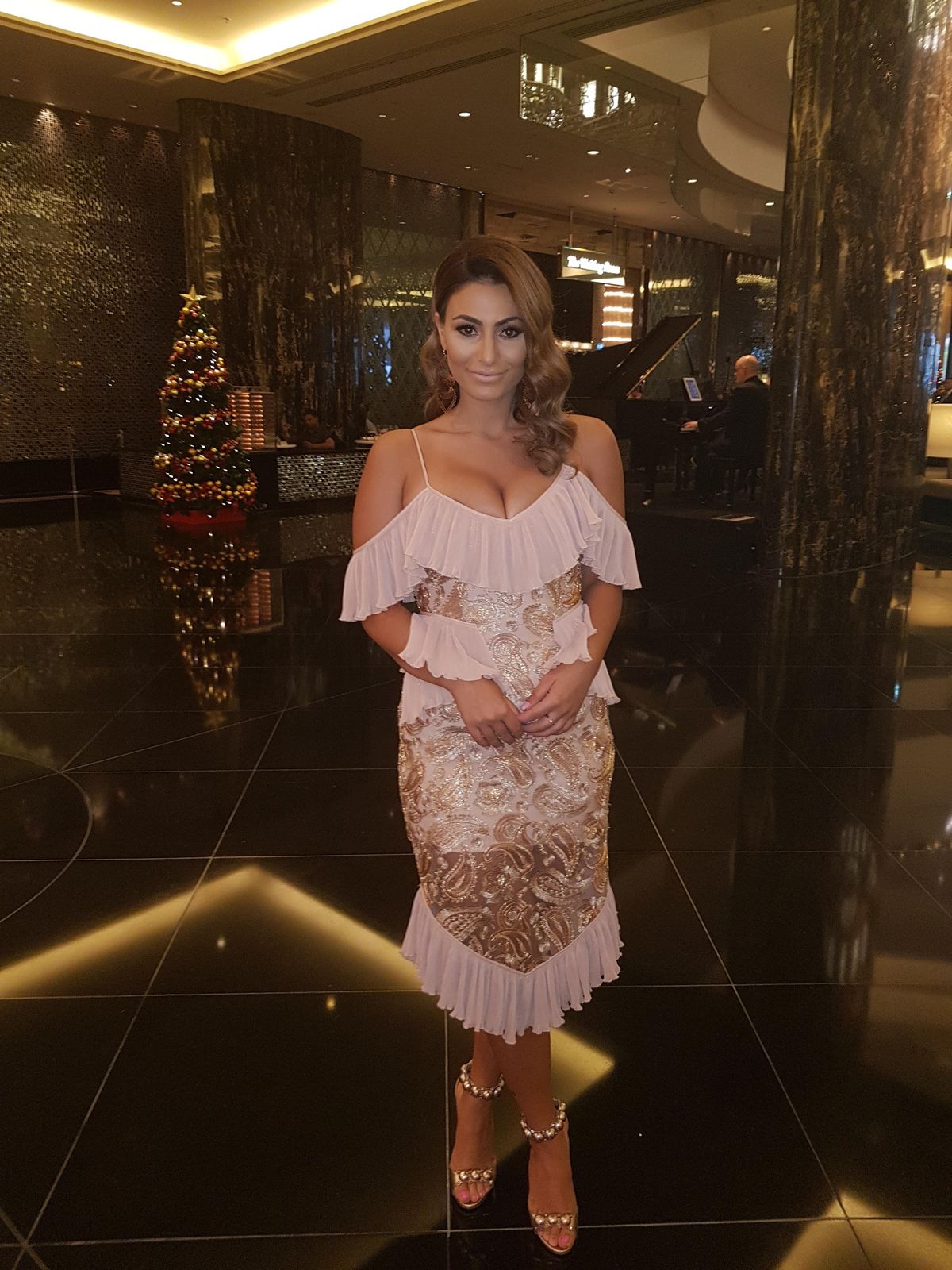 Alice McCall We Could Be Friends Midi Dress Rose Gold Size 6 - Image 3