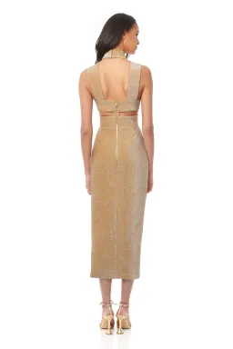 Eliya The Label Tamara Dress Gold Size S for rent on The Volte - image 2