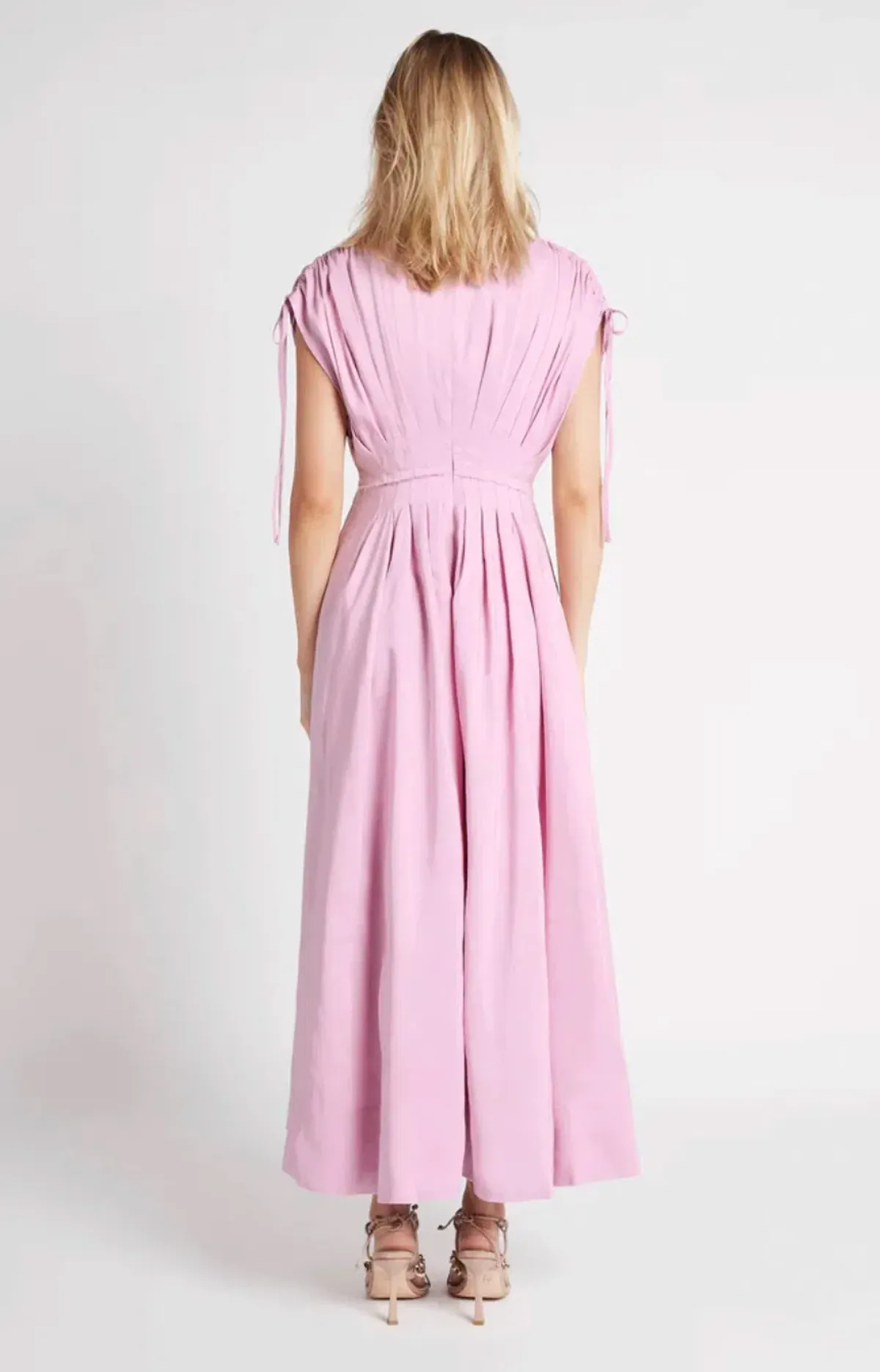 Aje Cosmos Midi Dress Pink Size AU 12 - Image 3