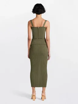 Dion Lee Lace up Eyelet Skirt Green Size 6 for rent on The Volte - image 3