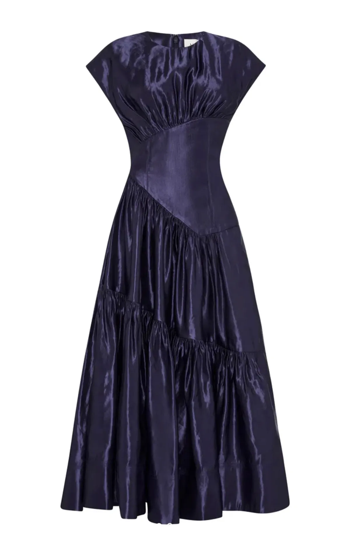 Aje Serendipity Reflection Midi Dress Washed Indigo Size 10 - Image 3