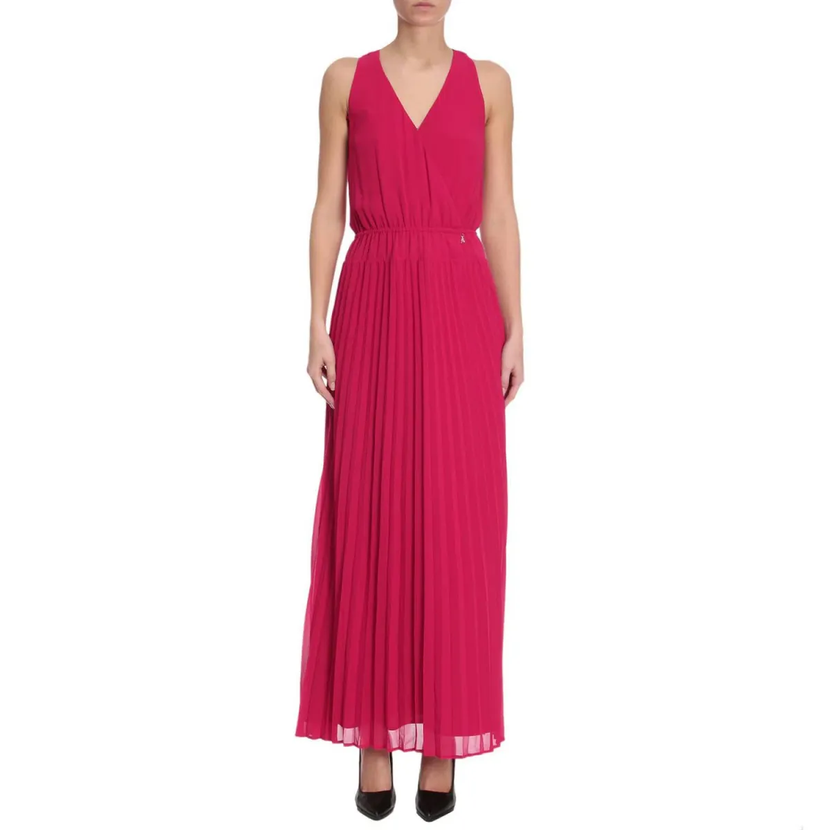 Patrizia Pepe Pleated Dress Fuchsia Size 40 - Image 1