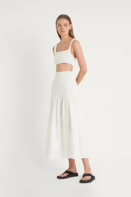 Sir the Label Madelyn Reversible Dress White Size 3 / AU 12 for rent on The Volte - image 1