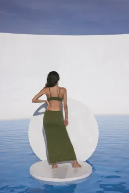 Cult Gaia Serita Dress Green Size 8 for rent on The Volte - image 4