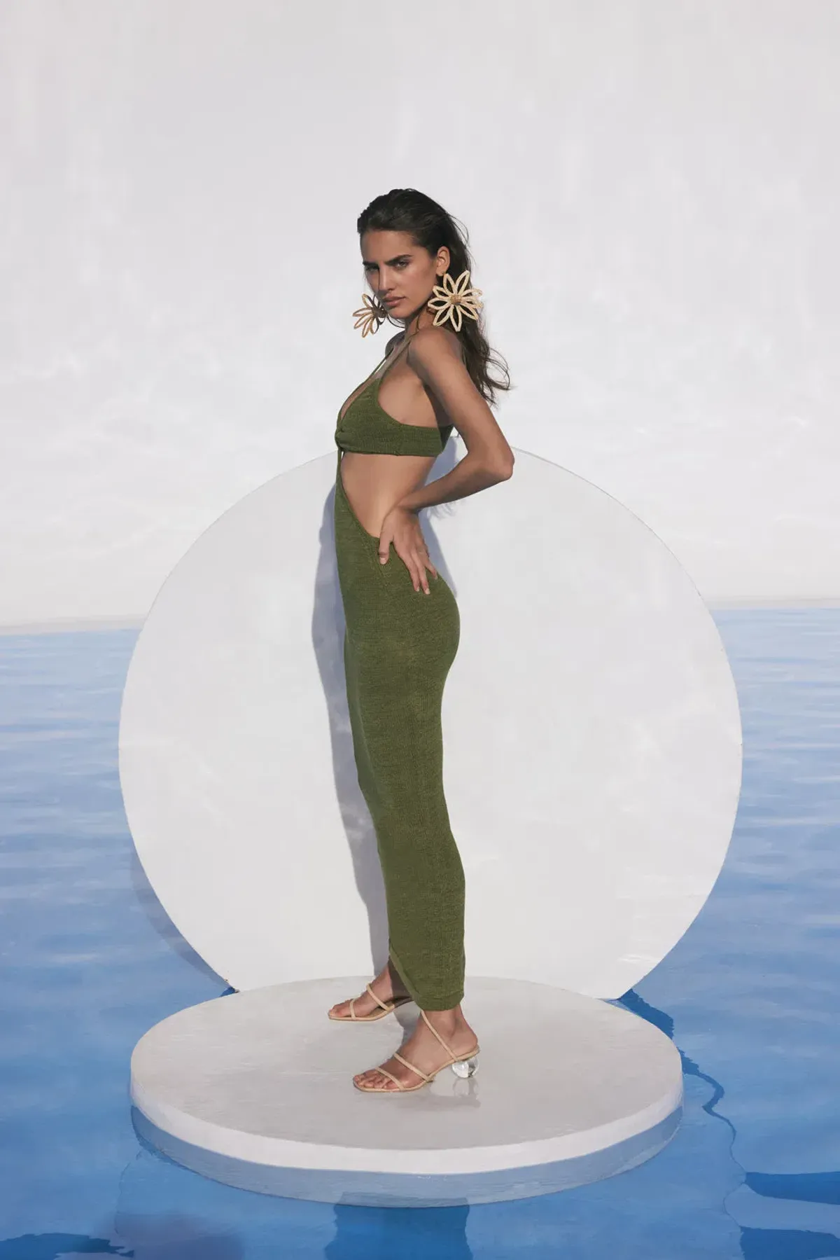 Cult Gaia Serita Dress Green Size 8 - Image 3