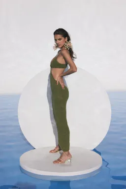 Cult Gaia Serita Dress Green Size 8 for rent on The Volte - image 3