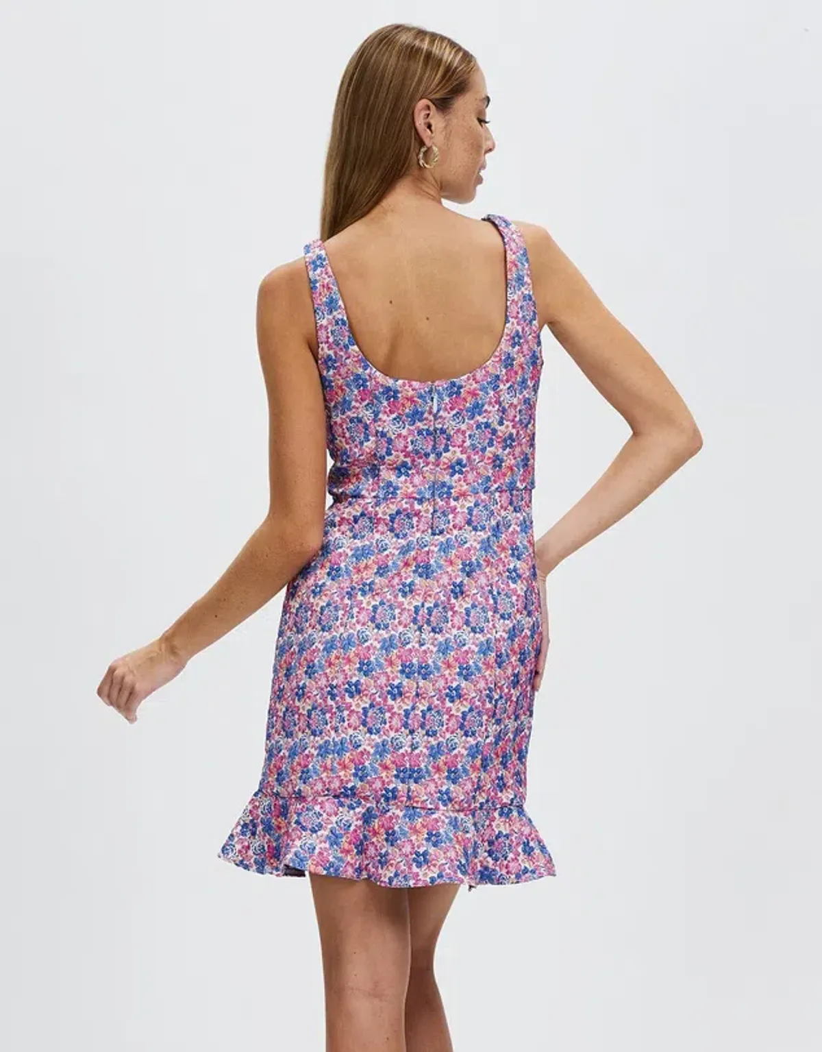 Bariano Azzure Scoop Neck Fit And Flare Mini Dress Print Size 6 - Image 4
