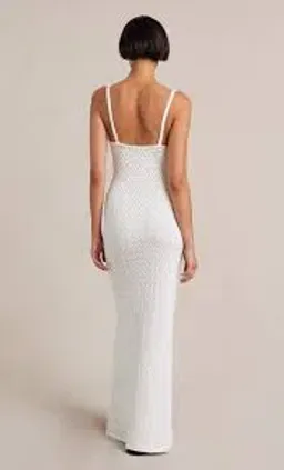Bec and Bridge Effie Knit Key Maxi Dress Ivory Size 10 for rent on The Volte - image 4