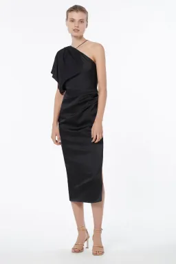 Manning Cartell Miami Heat Asymmetric Dress Black Size 12  for rent on The Volte - image 1