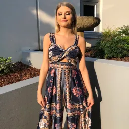 Sheike Donatella Jumpsuit Print Size 8 for rent on The Volte - image 1