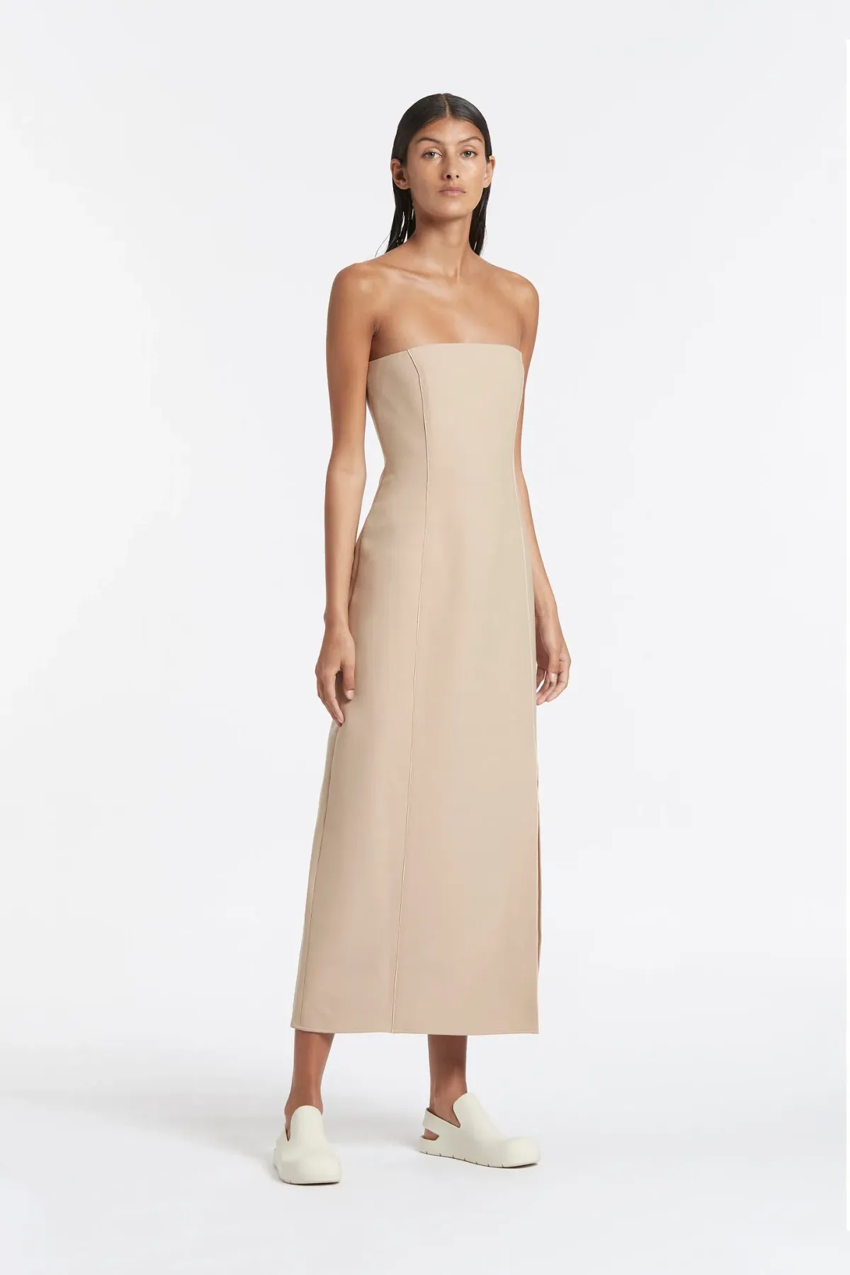 Sir The Label Monte Strapless Dress in Tan Beige Size 1 - Image 1