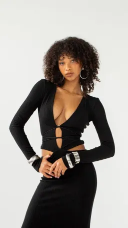 Arcina Ori Aston Maxi Dress Black Size 8  for rent on The Volte - image 1