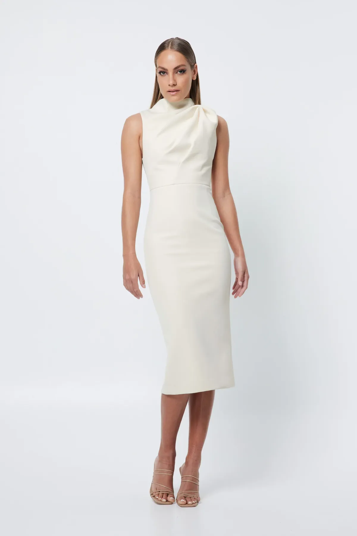 Mossman The Edge of Glory Midi Dress White Size 8 - Image 1