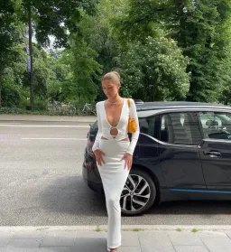 Arcina Ori Aston Maxi Dress Ivory White Size S / AU 8 for rent on The Volte - image 6