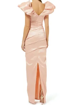 Rachel Gilbert Frey Gown Peach Size 2 / AU 10 for rent on The Volte - image 4