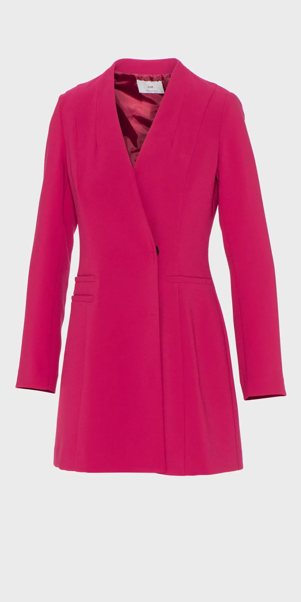 Cue Blazer Mini Dress Hot Pink Size 10 - Image 3