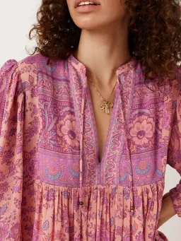 Spell Folksong Boho Smock Dress Floral Size L / AU 14 for rent on The Volte - image 2