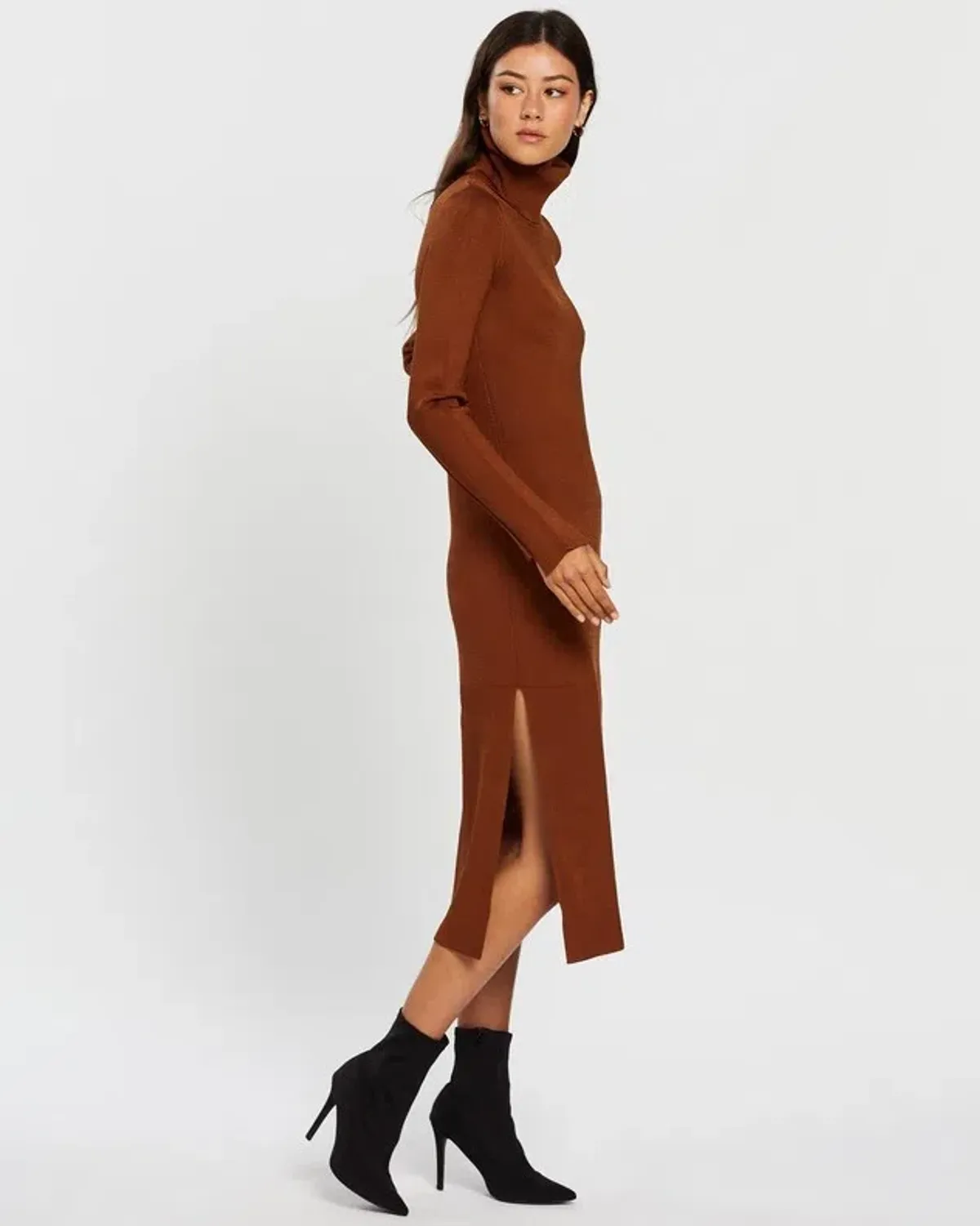 Camilla and Marc Winifred Knit Dress Brown Size 10 - Image 2