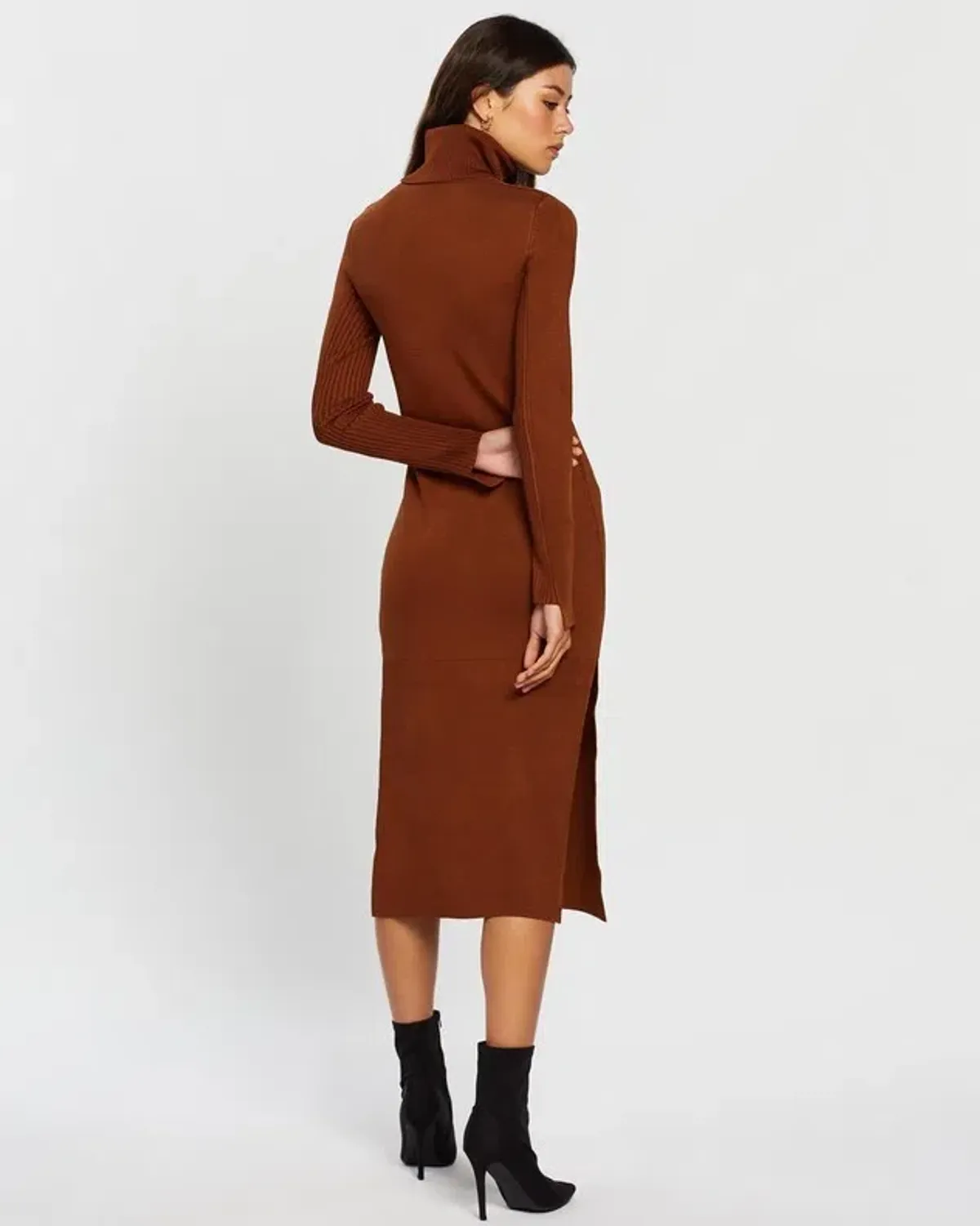 Camilla and Marc Winifred Knit Dress Brown Size 10 - Image 3