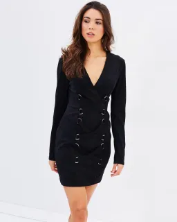 Misha Nancy Mini Dress Black Size 6 for rent on The Volte - image 2