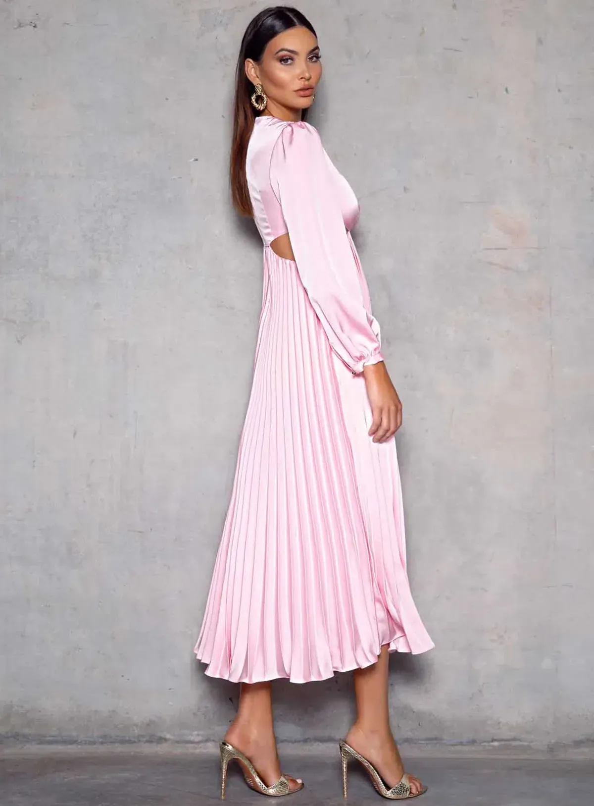 Elle Zeitoune The Barry Dress Candy Pink Size AU 12 - Image 2