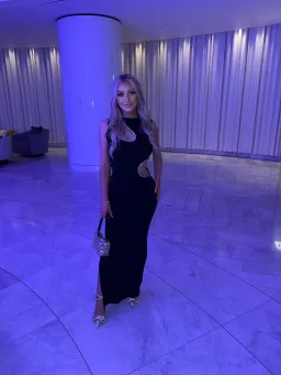 Ivona Skelo Vivia Dress Black Size 6 for rent on The Volte - image 3