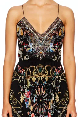 Camilla Dancing in the Dark Pleated Slip Dress Print Size 12 for rent on The Volte - image 2