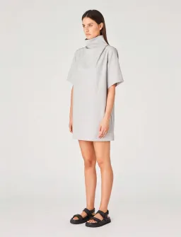 Camilla & Marc Theo Relaxed Mini Dress in Grey Melange Size 14  for rent on The Volte - image 5