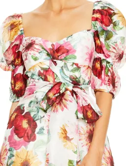 Talulah Garland Midi Dress Print Size 6  for rent on The Volte - image 2