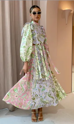 Alemais Marta Cutout Dress Print Size 14 for rent on The Volte - image 2