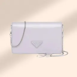 Prada Brushed Leather Shoulder Bag Wisteria  for rent on The Volte - image 1