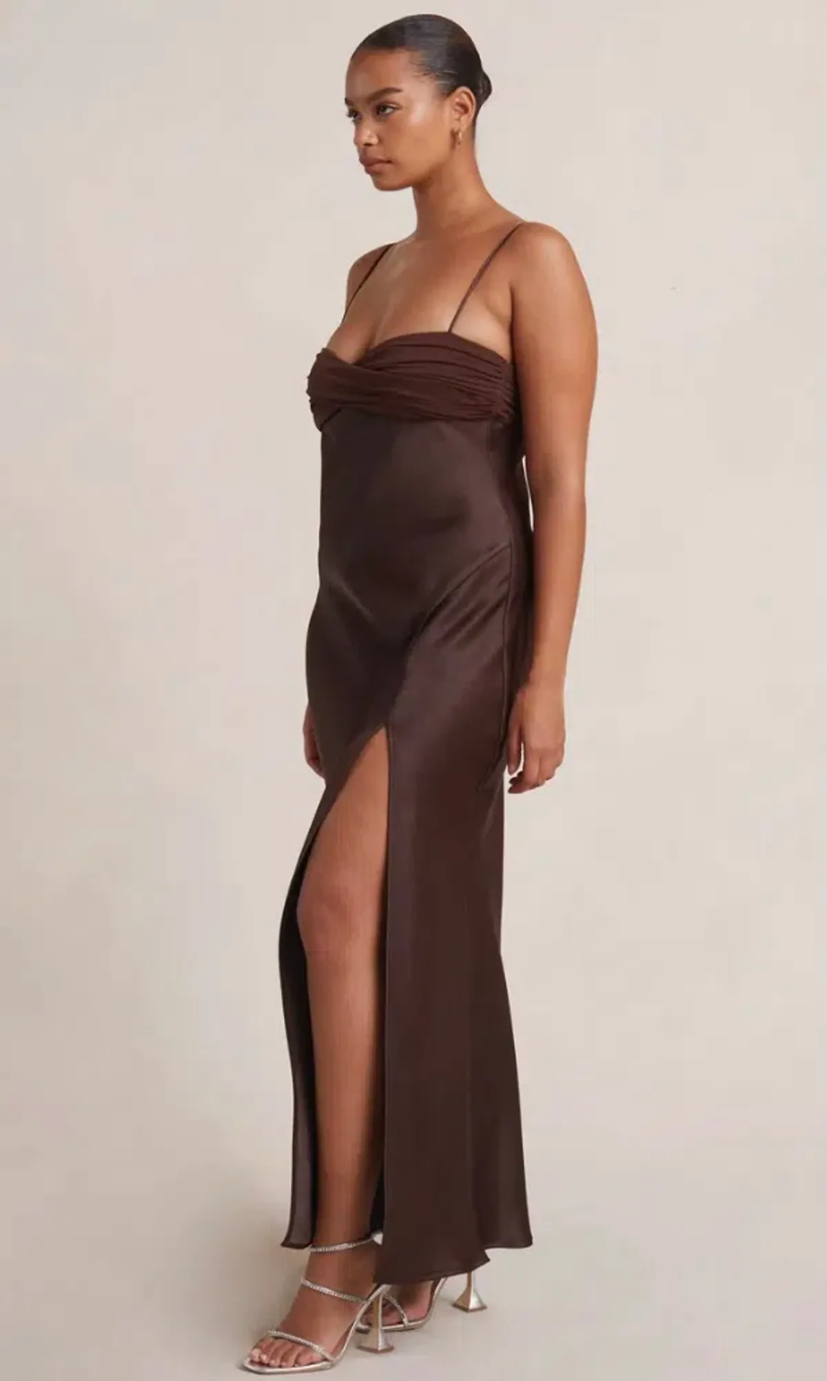 Bec & Bridge Julieta Maxi Dress in Chocolate Brown Size 14 - Image 2