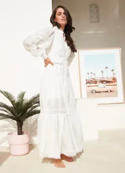 Mackenzie Mode Monarch Maxi Dress White Size 12 for rent on The Volte - image 2